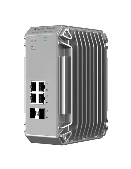 Redes RUIJIE NETWORKS NIS3100-4GT2SFP-HP - Reyee L2 Industrial Managed Switch, 4-Port RJ45 Gi