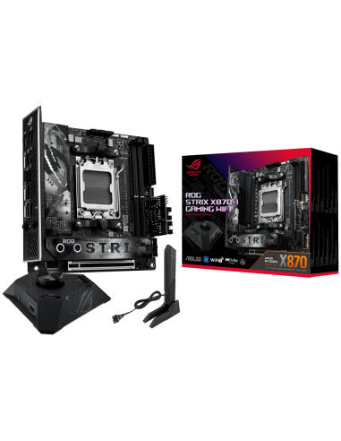 Placa base ASUS 1386523 - ASUS ROG STRIX X870-I GAMING WIFI AMD X870 Zócalo AM5 mini ITX