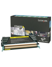 Toner C734A1YG LEXMARK - LEXMARK C-734/736, X-734/736/738 Toner Amarillo Retornable