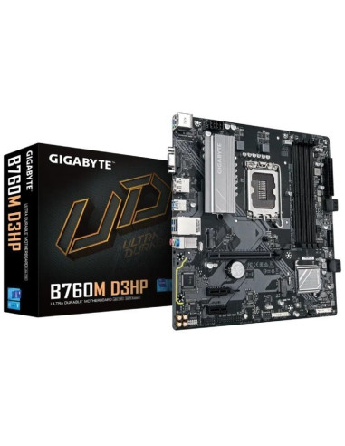 Placa base GIGABYTE GIG-PB B760M D3HP - Placa Base Gigabyte B760M D3HP Socket 1700/ DDR5/ PCIe 4.0/ Micro ATX