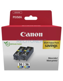 Canon 1511B025 cartucho de tinta 2 pieza(s) Original Negro, Cian, Magenta, Amarillo
