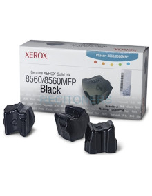Cartucho de tinta 108R00726 TEKTRONIX - XEROX CARTUCHO TINTA SOLIDA NEGRO 3 BARRAS 3.000 PAG. PACK 3 PHASER/8560