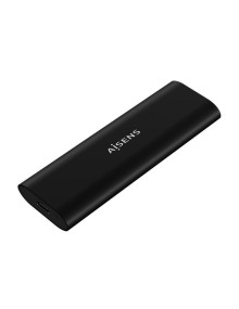 Caja externa para disco AISENS AIS-CAJA ASM2-014B - Caja Externa para Disco SSD M.2 SATA/NVMe Aisens ASM2-014B/ USB tornillos