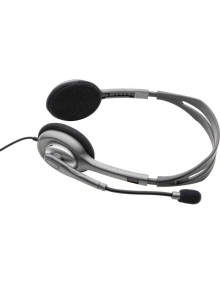 Auriculares_Altavoces LOGITECH LOG H110 - Auriculares Logitech H110/ con Micrófono/ Jack 3.5/ Plateados
