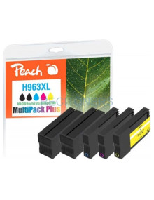 Peach PI300-1032 cartucho de tinta 5 pieza(s) Compatible Alto rendimiento (XL) Negro, Cian, Rosa, Amarillo 2