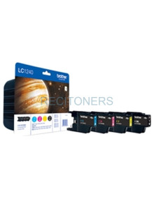 Cartucho de tinta LC1240VALBP BROTHER - BROTHER CARTUCHO NEGRO/TRICOLOR 600 PAG. MFC-/J6510DW/J6710DW/J6910DW/J5910DW