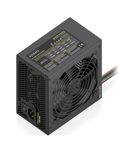 Refrigeracion AISENS AIS-FUENTE ASPC-500ATX-SEOBK - Fuente de Alimentación Aisens ASPC-500ATX-SEOBK/ 500W/ Ventilador 12cm