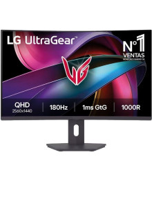 Monitor LG LG-M 32G600A-B - Monitor Gaming Curvo LG UltraGear 32G600A-B 31.5'/ QHD/ 1ms/ 180Hz/ VA/ Regulable en altura/ Negro