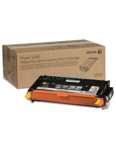 Toner 106R01390 XEROX - XEROX TEKTRONIX Phaser 6280 Toner Amarillo 2.2k