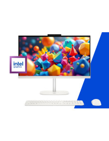 Ordenador todo en uno HP PC1235222 - HP OmniStudio All-in-One Desktop 24-cu0044ns PC Intel Core 5 120U 60,5 cm (23.8”) Blanco