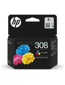 Cartucho de tinta 7FP20UELS1 HP - HP Cartucho 308 Color Cian, Magenta y Amarillo 120 p