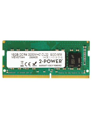 Memoria RAM 2-POWER MEM5704A - 2-power memoria sodimm 16gb ddr4 3200mhz cl22 sodimm mem5704a