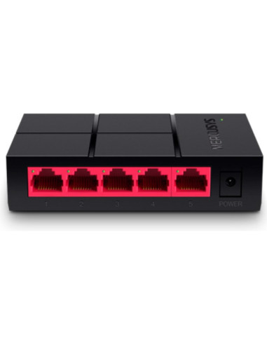 Red MERCUSYS CN11133224 - Mercusys MS105G switch No administrado Gigabit Ethernet (10/100/1000) Negro
