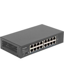 Red LANBERG CN11423424 - Lanberg RSGE-16 switch No administrado Gigabit Ethernet (10/100/1000) 1U Negro
