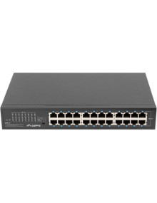 Red LANBERG CN11423425 - Lanberg RSGE-24 switch No administrado Gigabit Ethernet (10/100/1000) 1U Negro
