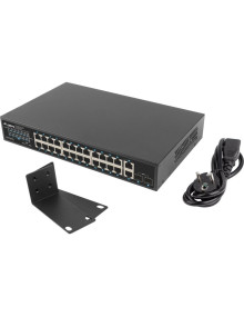 Red LANBERG CN11423620 - Lanberg RSGE-24P-2GE-2S-250 switch No administrado