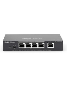 Red RUIJIE NETWORKS RG-ES205GC-P - Reyee Switch 5xGb RJ45 (4 PoE/POE+) 54W Steel