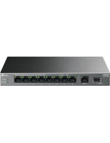 Red TP-LINK LS1210GP - TP-Link LS1210GP Switch 8xG PoE+ 1xGb 1xSFP 61W