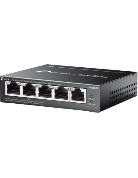Red TP-LINK ES205GP - TP-Link ES205GP Switch 4xGb PoE+ 1xGb 65W Desktop