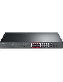 Red TP-LINK CN11164184 - TP-Link TL-SL1218MP No administrado Gigabit Ethernet (10/100/1000) Energia sobre Ethernet (PoE) Negro