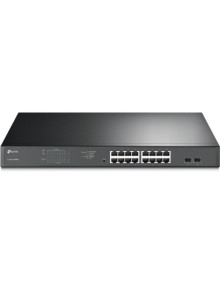 Red TP-LINK CN11164210 - TP-Link TL-SG1218MPE Gestionado L2 Gigabit Ethernet (10/100/1000) Energia sobre Ethernet (PoE) 1U Negro