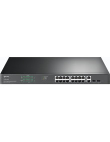 Red TP-LINK CN11164284 - TP-Link TL-SG1218MP switch No administrado Gigabit Ethernet (10/100/1000) Energia sobre Ethernet Negro