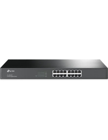 Red TP-LINK CN12164378 - TP-Link TL-SG1016 No administrado Gigabit Ethernet (10/100/1000) 1U Negro