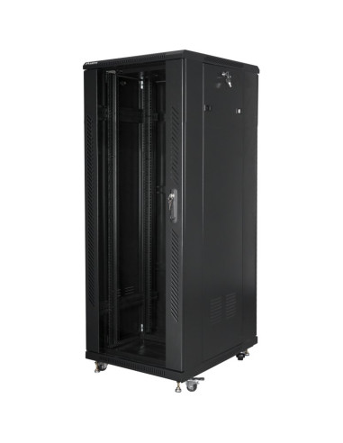 Red LANBERG AR05423002 - Lanberg WF01-6415-10B armario rack 15U Bastidor de pared Negro