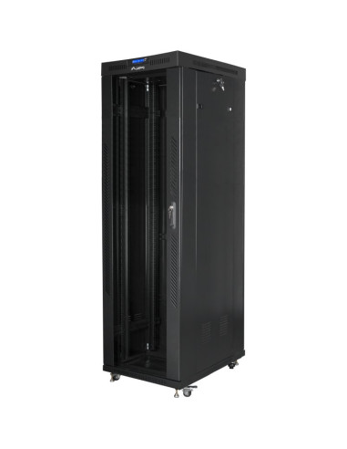 Red LANBERG AR09423031 - Lanberg FF01-6042-12B armario rack 42U Rack o bastidor independiente Negro
