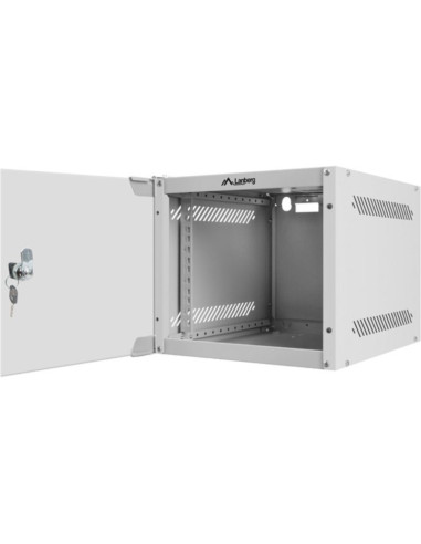 Red LANBERG AR05423005 - Lanberg FF01-6815-12B armario rack 15U Rack o bastidor independiente Negro