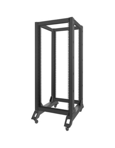 Red LANBERG AR14423003 - Lanberg OR01-6827-B armario rack 27U Rack o bastidor independiente Negro