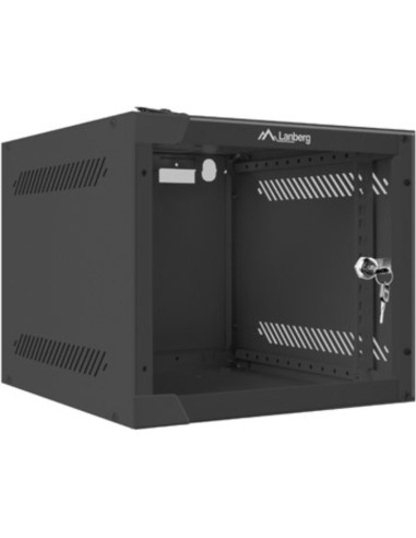 Red LANBERG AR01423003 - Lanberg WF10-2304-10B armario rack 4U Bastidor de pared Negro