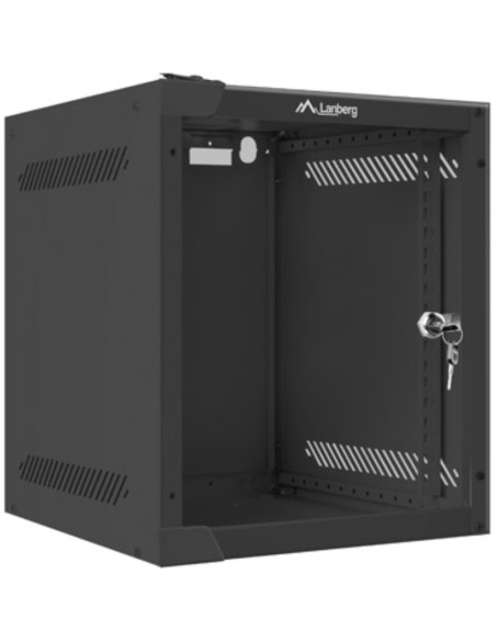 Red LANBERG AR02423014 - Lanberg WF10-2306-10B armario rack 6U Bastidor de pared Negro