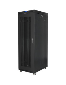 Red LANBERG AR14423007 - Lanberg FF01-8227-23BL armario rack 27U Rack o bastidor independiente Negro