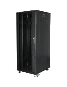 Red LANBERG AR09423046 - Lanberg OR01-6042-B armario rack 42U Rack o bastidor independiente Negro