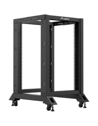 Red LANBERG AR01423014 - Lanberg WF01-6404-23B armario rack 4U Bastidor de pared Negro
