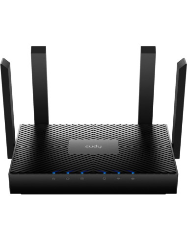 Red CUDY CN1157502 - Cudy WR3000 router inalambrico Gigabit Ethernet Doble banda (2,4 GHz / 5 GHz) Negro