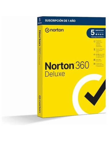 Software NORTON 21433201 - NORTON 360 Deluxe 50GB ES 1us 5 dispositivos 1A