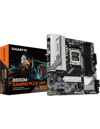 Placa base GIGABYTE PB11154664 - GIGABYTE B650M GAMING PLUS WIFI Placa base - Procesadores AMD Ryzen 9000, VRM de 5+2+2 fases