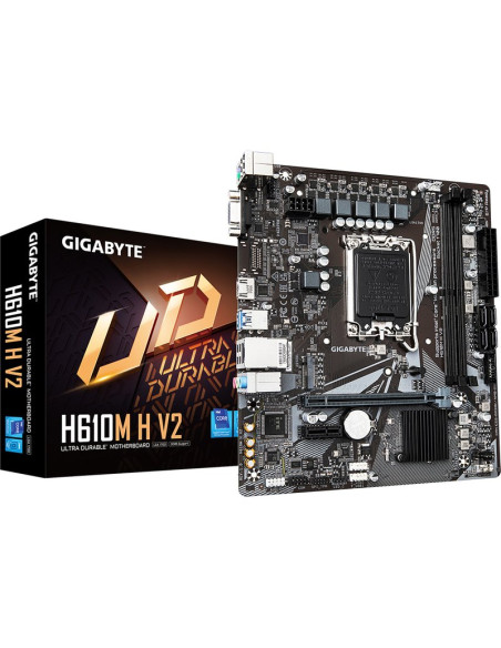 Placa base GIGABYTE PB211541427 - GIGABYTE H610M H V2 Placa base - Compatible con procesadores Intel Core 14th CPUs, 4+1+1