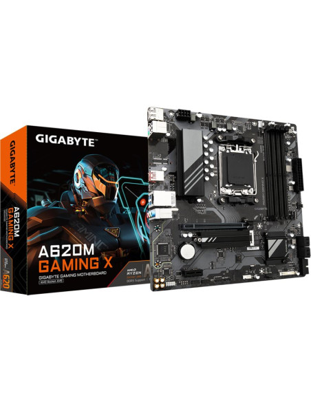 Placa base GIGABYTE PB11154520 - GIGABYTE A620M GAMING X Placa base - Soporta CPUs AMD Ryzen 8000, VRM digital de 8+2+1 fases