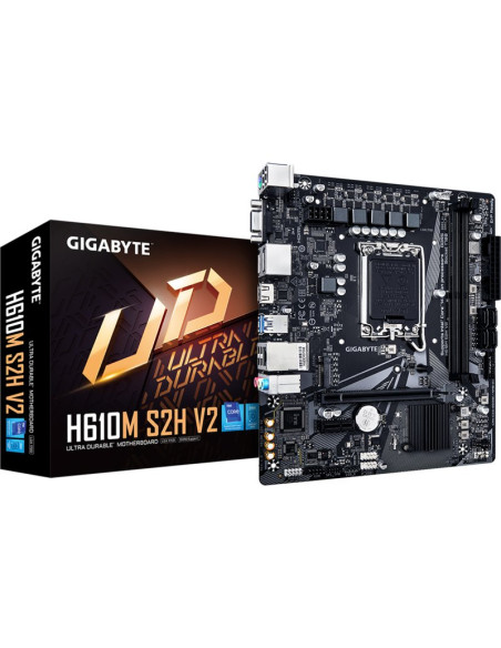 Placa base GIGABYTE PB211541418 - GIGABYTE H610M S2H V2 Placa base - Soporta CPUs Intel Core de 14ª generacion, 4+1+1 Fases