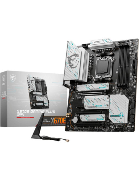 Placa base MSI PB1127546 - MSI X670E GAMING PLUS WIFI placa base AMD X670 Zocalo AM5 ATX
