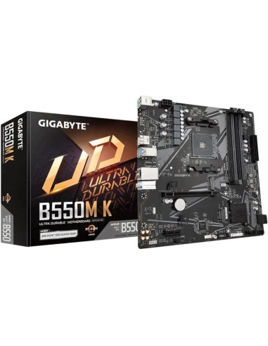 Placa base GIGABYTE B550M K - Gigabyte Placa Base B550M K mATX AM4