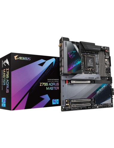 Placa base GIGABYTE PB211541243 - GIGABYTE Z790 AORUS MASTER Placa base - Soporta CPUs Intel Core de 13ª generacion, VRM digital