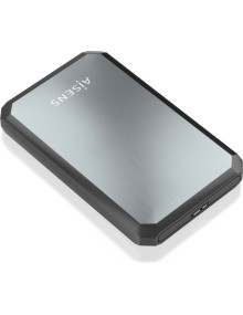 Caja externa para disco AISENS HD33504191 - AISENS ASE-2529B caja para disco duro externo Carcasa de disco duro/SSD Negro, Gris
