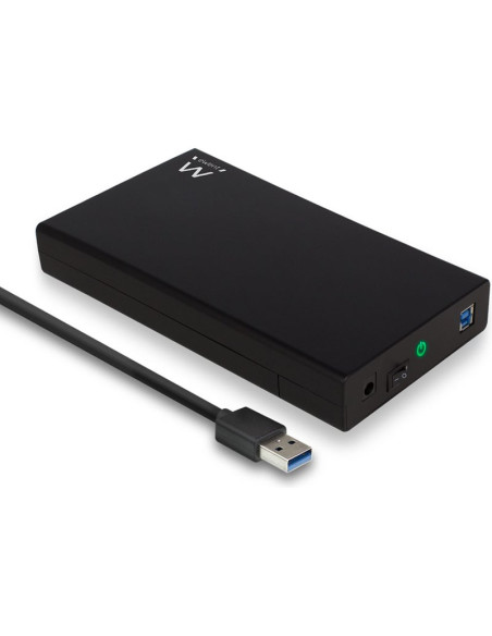 Caja externa para disco EWENT CA11534710 - Ewent EW7056 caja para disco duro externo Caja de disco duro (HDD) Negro 3.5"