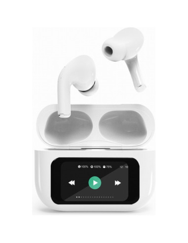 Altavoz GEMBIRD AU1232103 - Gembird GMB Audio TWS-LCD-ANC-01-W auricular y casco Auriculares Inalambrico Dentro de oido Blanco