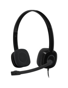 Altavoz LOGITECH 981-000589 - Logitech h151 Auricular + micro