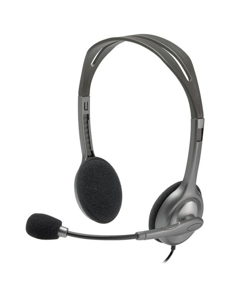 Altavoz LOGITECH 981-000593 - Logitech Auricular+Mic H111 Negro